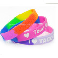 Custom Color Filled Silicone Silicone Wristband